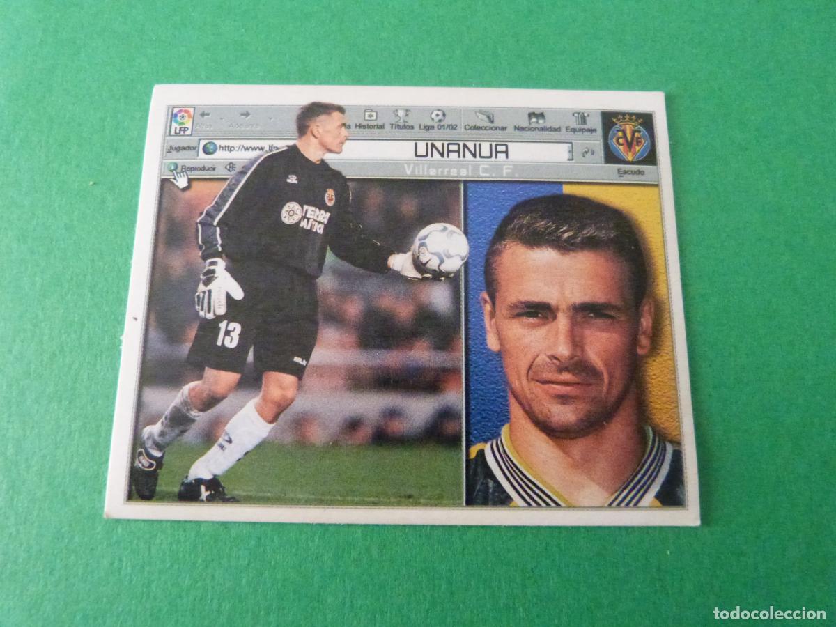 Fu&szlig;ball-Sticker: CROMO FUTBOL UNANUA VILLARREAL C.F. SIN PEGAR LIGA ESTE 2001-2002/01-02