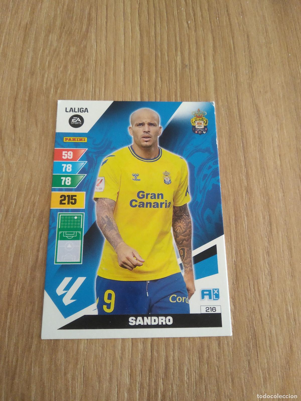 Cromos de F&uacute;tbol: 216 SANDRO LAS PALMAS CROMO FUTBOL PANINI LIGA 23-24 ADRENALYN 2023-2024