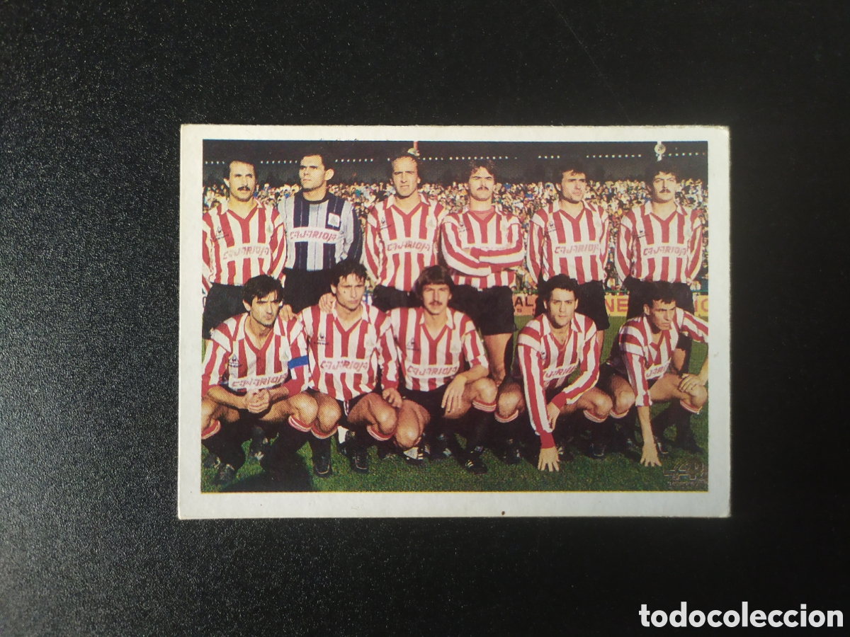 Cromos de F&uacute;tbol: Trideporte 1985 editorial Fher alineaci&oacute;n n&deg; 252 Logro&ntilde;es sin pegar