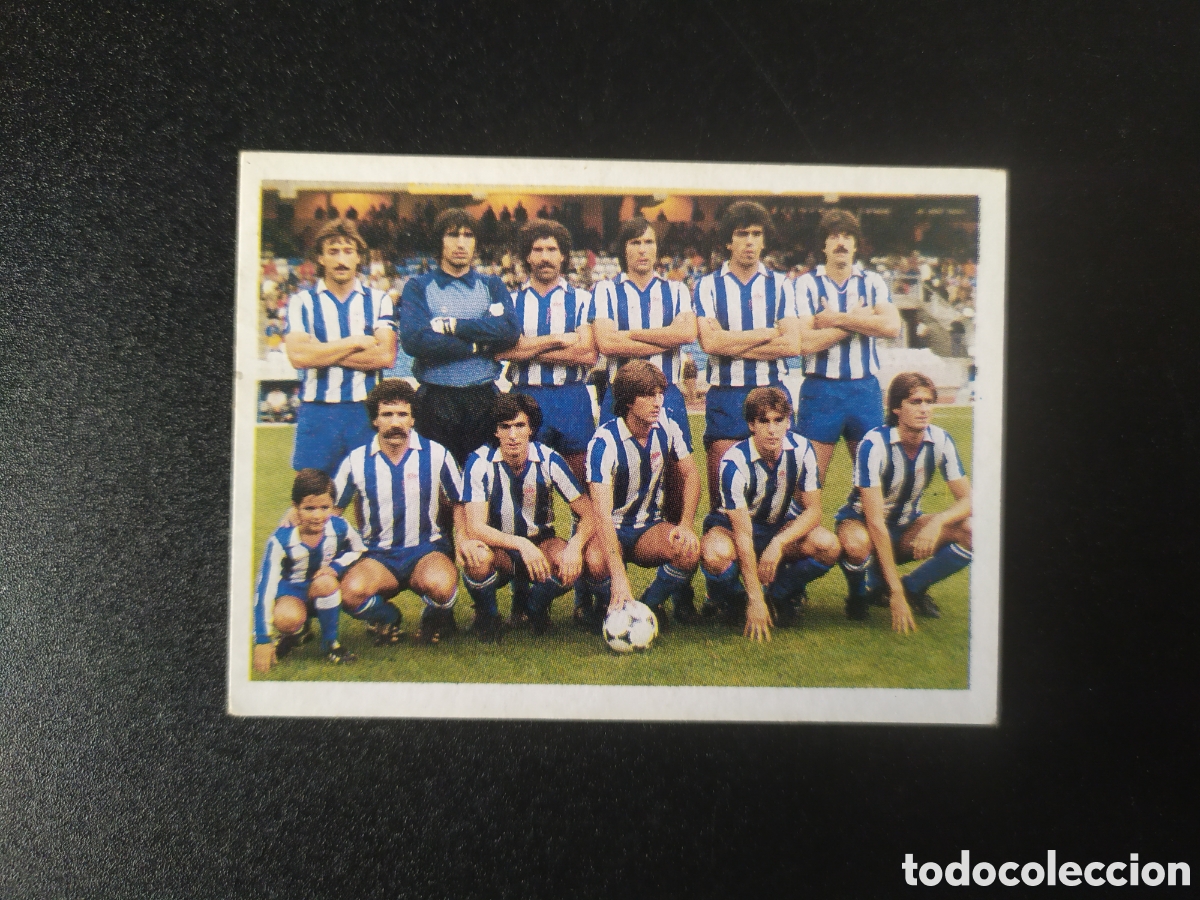 Cromos de F&uacute;tbol: Trideporte 1985 editorial Fher alineaci&oacute;n n&deg; 244 Deportivo Coru&ntilde;a sin pegar