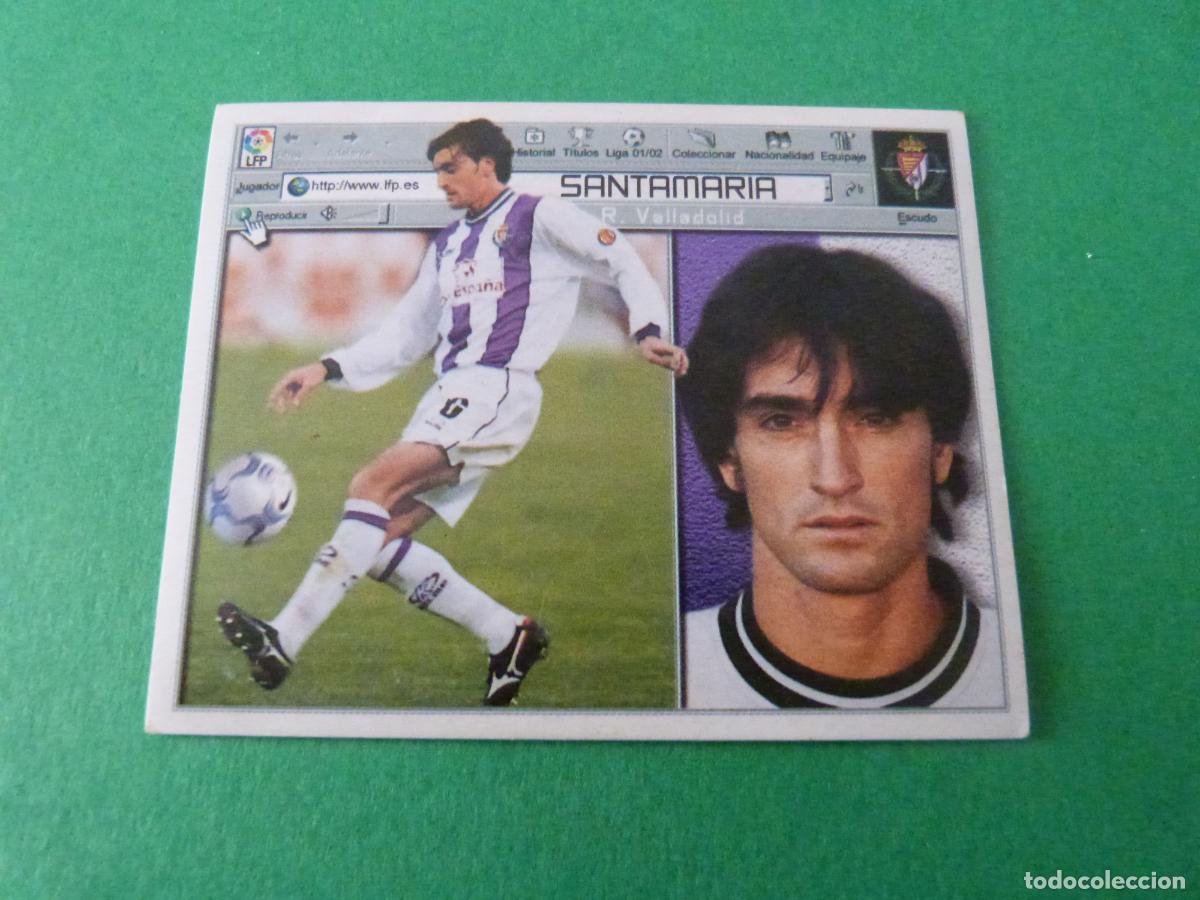 Cromos de Futebol: CROMO FUTBOL SANTAMARIA REAL VALLADOLID SIN PEGAR LIGA ESTE 2001-2002/01-02
