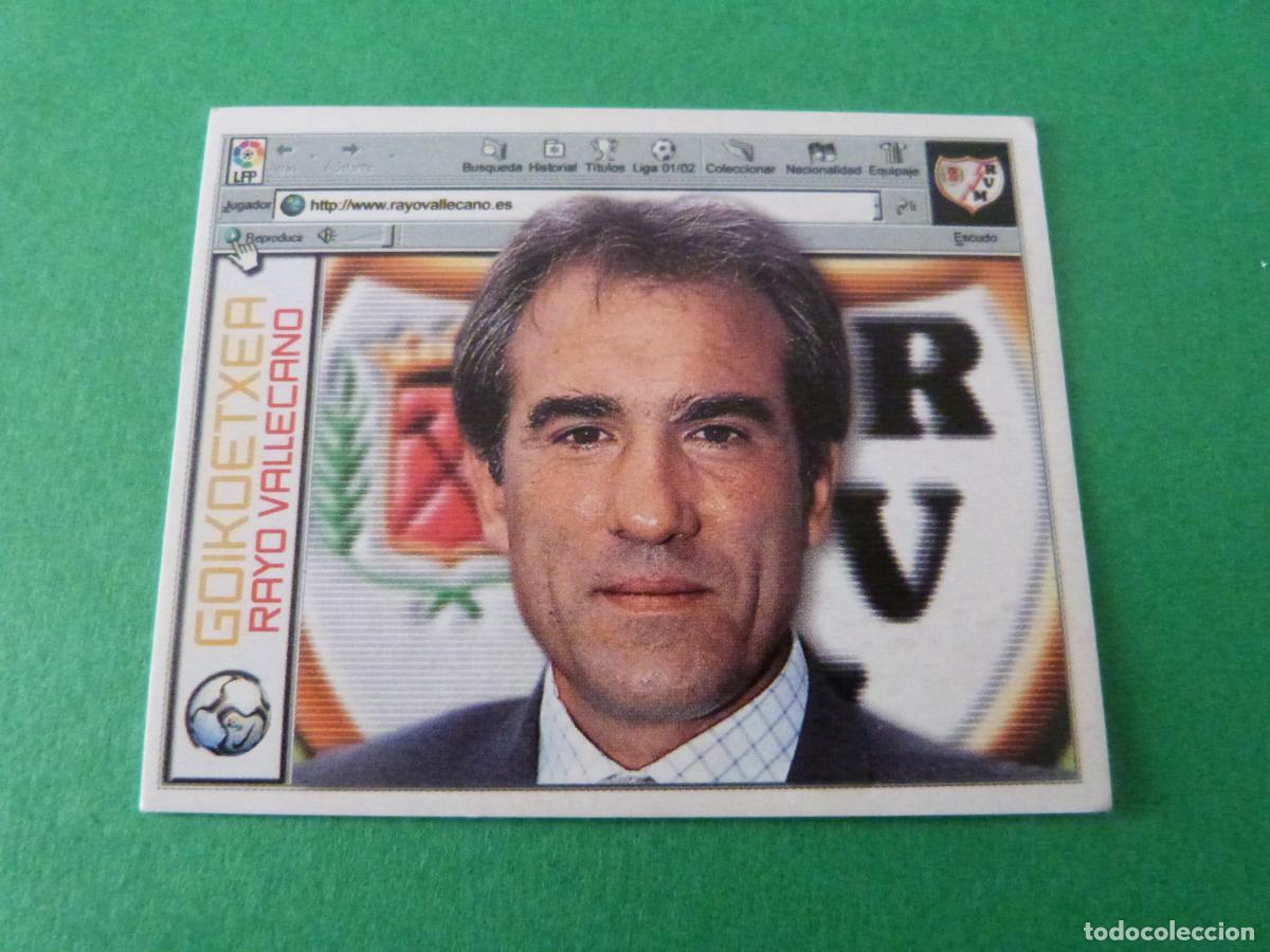 Cartes &agrave; collectionner de Football: CROMO FUTBOL GOIKOETXEA RAYO VALLECANO SIN PEGAR LIGA ESTE 2001-2002/01-02