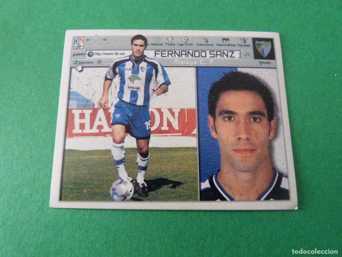 Football Stickers: CROMO FUTBOL FERNANDO SANZ MALAGA C.F. SIN PEGAR LIGA ESTE 2001-2002/01-02