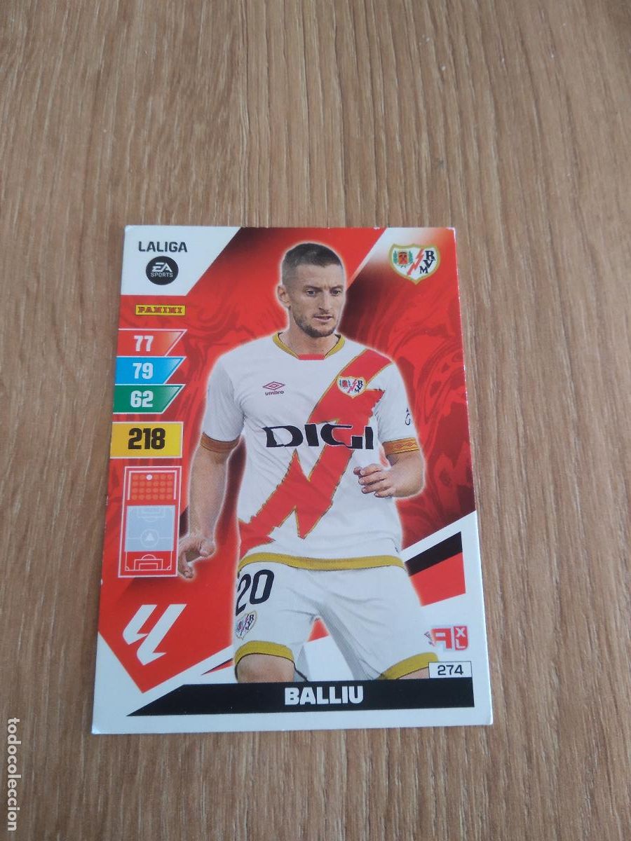 Cromos de Futebol: 274 BALLIU RAYO VALLECANO CROMO FUTBOL PANINI LIGA 23-24 ADRENALYN 2023-2024