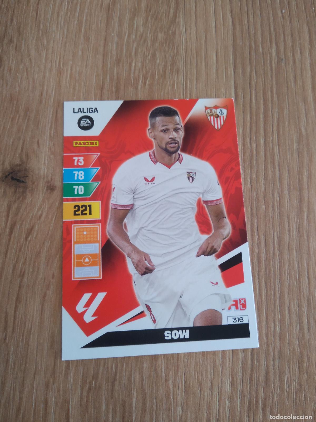 Football Stickers: 316 SOW SEVILLA CROMO FUTBOL PANINI LIGA 23-24 ADRENALYN 2023-2024