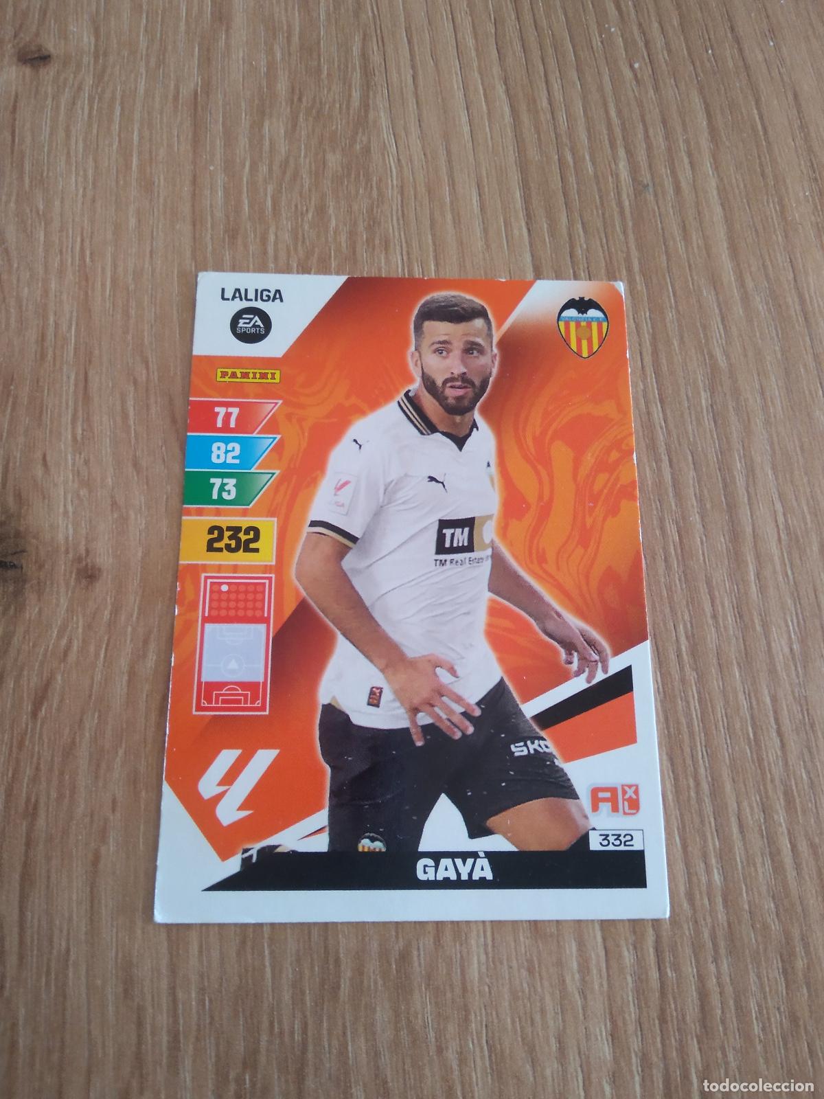 Cromos de F&uacute;tbol: 332 GAYA VALENCIA CROMO FUTBOL PANINI LIGA 23-24 ADRENALYN 2023-2024