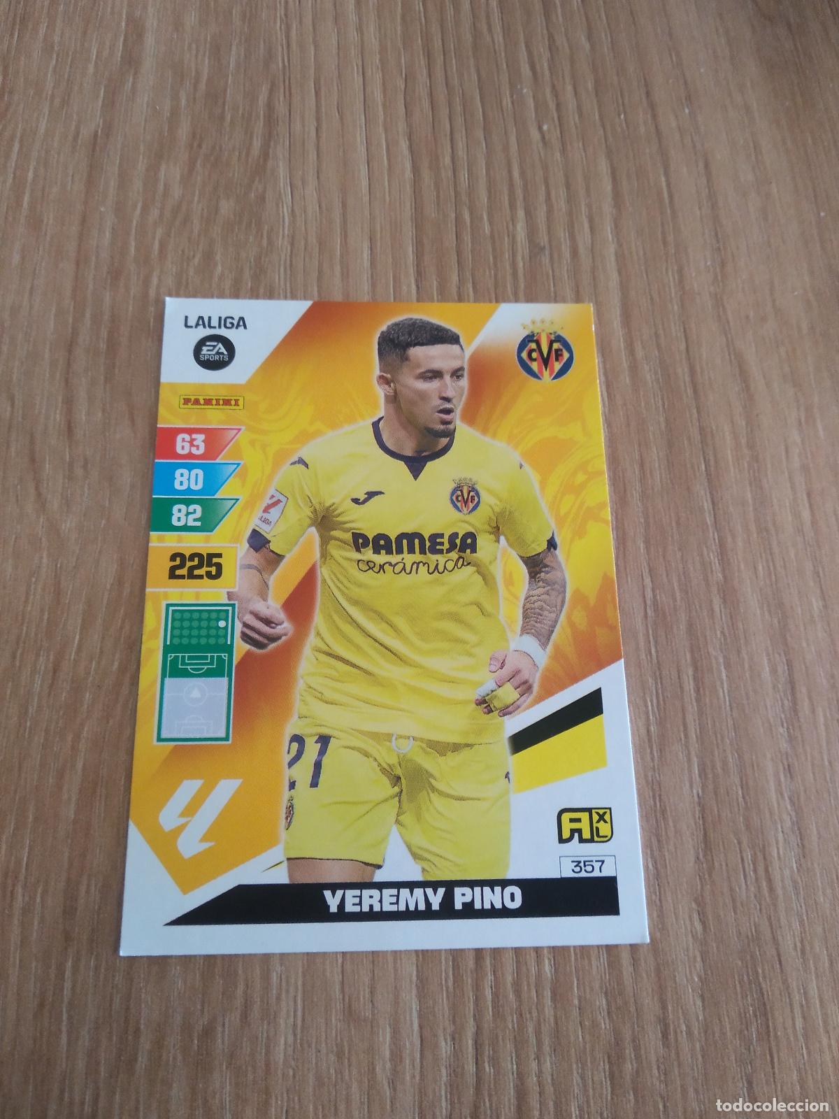 Cromos de F&uacute;tbol: 357 YEREMY PINO VILLARREAL CROMO FUTBOL PANINI LIGA 23-24 ADRENALYN 2023-2024