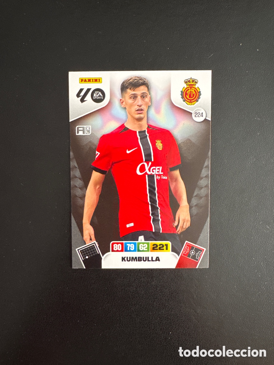 Cromos de F&uacute;tbol: KUMBULLA MALLORCA N&Uacute;MERO 224 ADRENALYN 2025 2026