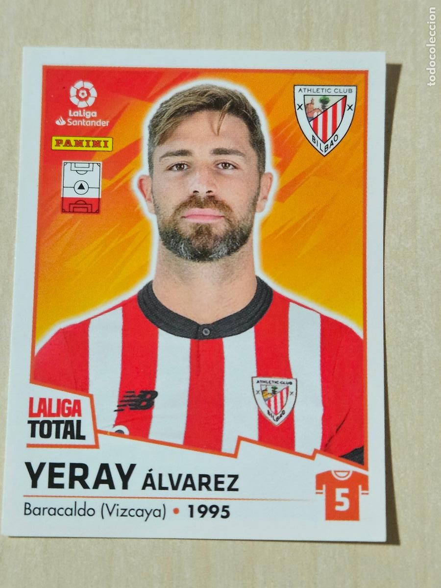 Cromos de F&uacute;tbol: CROMO N&ordm; 28 YERAY - ATHLETIC DE BILBAO - LA LIGA TOTAL 2022-2023 PANINI 22-23 - SIN PEGAR