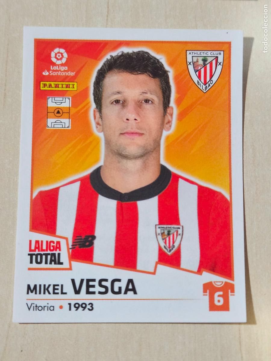 Cromos de F&uacute;tbol: CROMO N&ordm; 34 VESGA - ATHLETIC DE BILBAO - LA LIGA TOTAL 2022-2023 PANINI 22-23 - SIN PEGAR