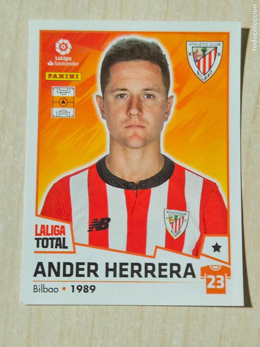Cromos de F&uacute;tbol: CROMO N&ordm; 40 ANDER HERRERA - ATHLETIC DE BILBAO - LA LIGA TOTAL 2022-2023 PANINI 22-23 - SIN PEGAR