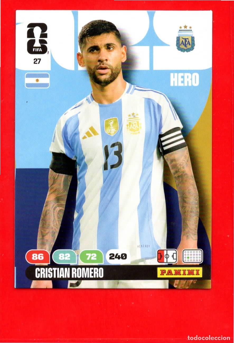 Figurine di Calcio: 27 Cristian Romero - Argentina - World Cup Mundial 2026