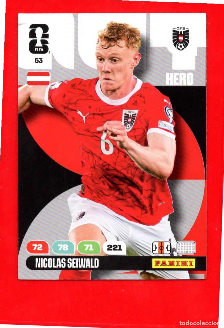 Cromos de F&uacute;tbol: 53 Nicolas Seiwald - Austria - World Cup Mundial 2026