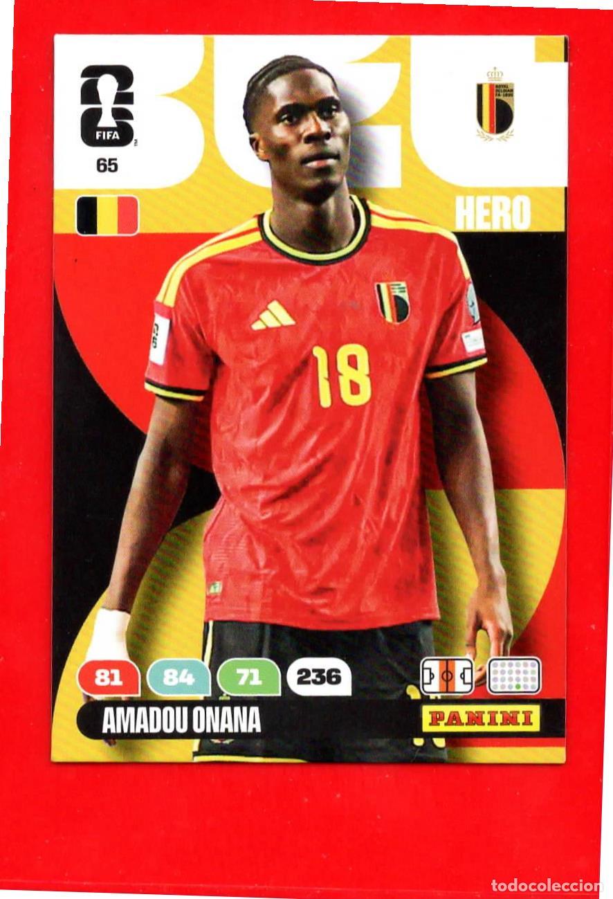 Cromos de F&uacute;tbol: 65 Amadou Onana - B&eacute;lgica - World Cup Mundial 2026