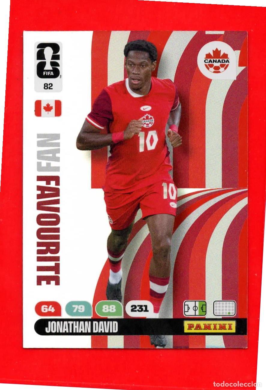 Cromos de F&uacute;tbol: 82 Jonathan David - Canad&aacute; - Fan Favourite - World Cup Mundial 2026