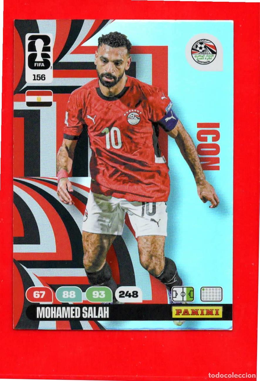 Football Stickers: 156 Mohamed Salah - Egipto - Icon - World Cup Mundial 2026