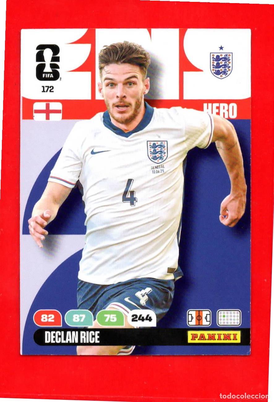 Football Stickers: 172 Declan Rice - Inglaterra - World Cup Mundial 2026