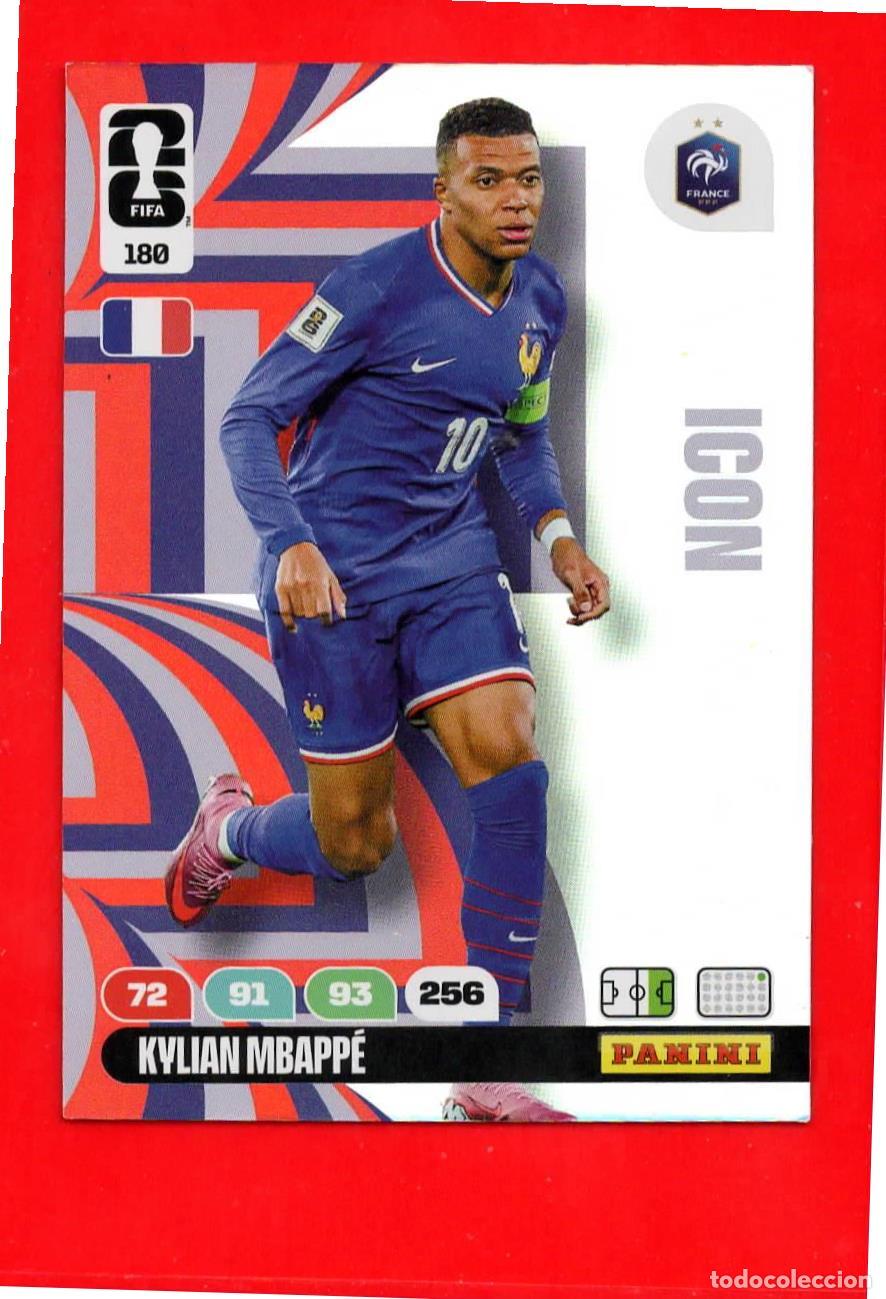 Football Stickers: 180 Kylian Mbapp&eacute; - Francia - Icon - World Cup Mundial 2026