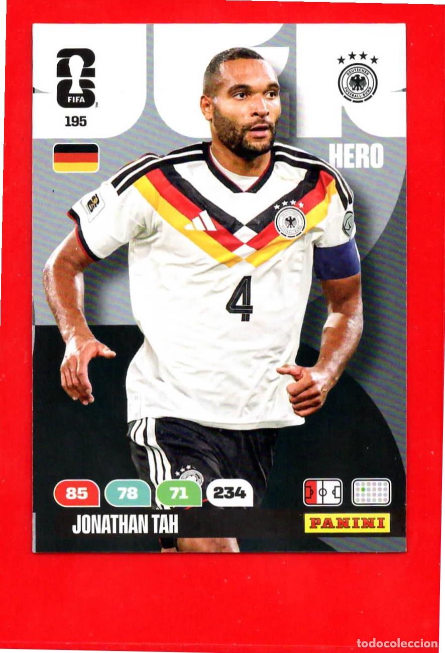 Football Stickers: 195 Jonathan Tah - Alemania - World Cup Mundial 2026