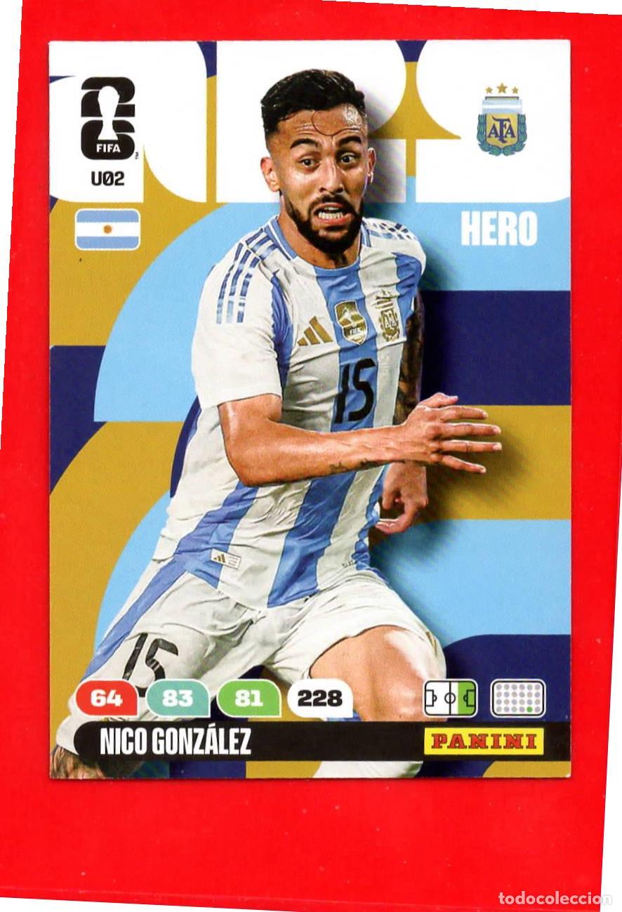 Fu&szlig;ball-Sticker: U02 Nico Gonz&aacute;lez - Argentina - Update Set - World Cup Mundial 2026