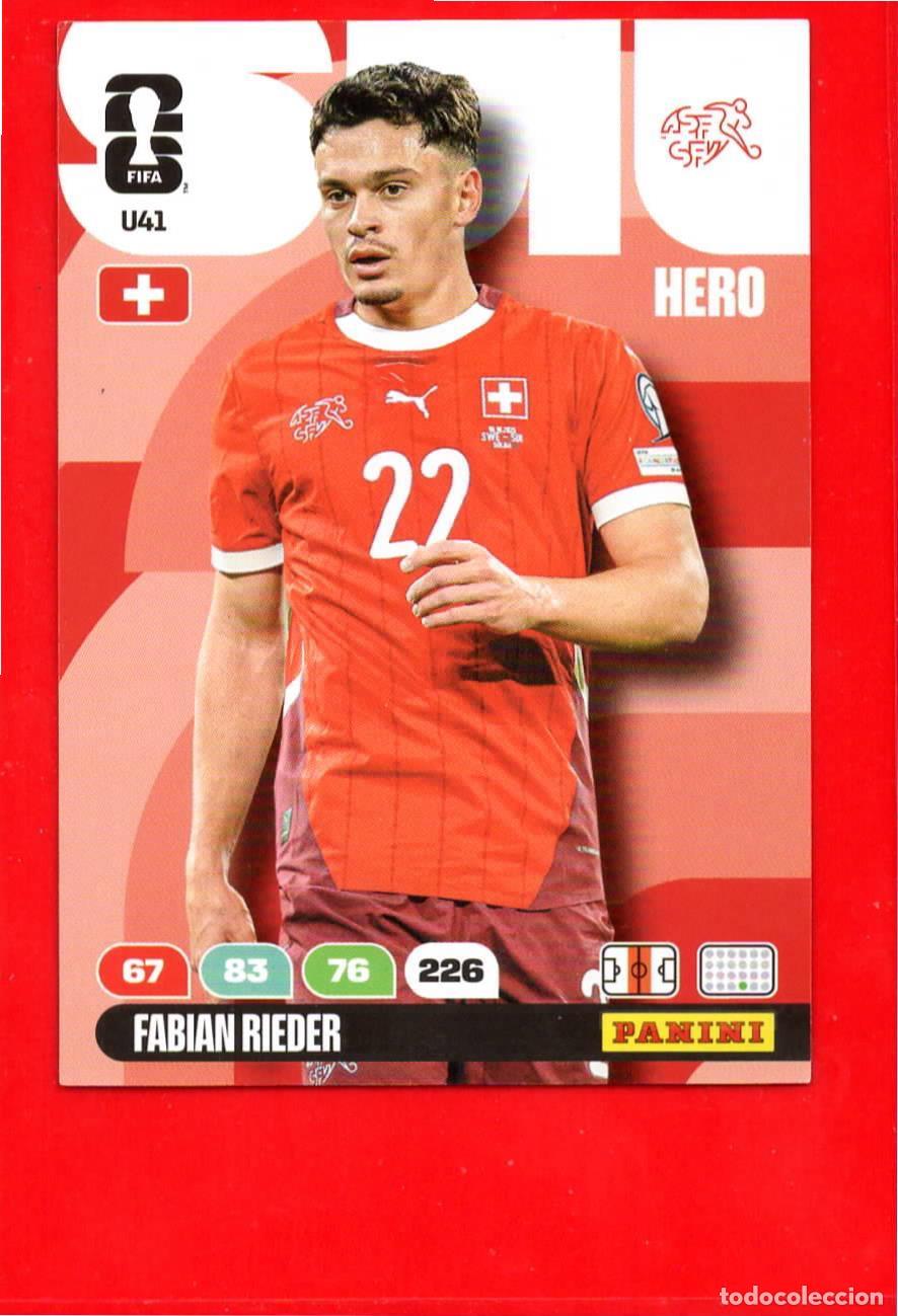 Football Stickers: U41 Fabian Rieder - Suiza - Update Set - World Cup Mundial 2026
