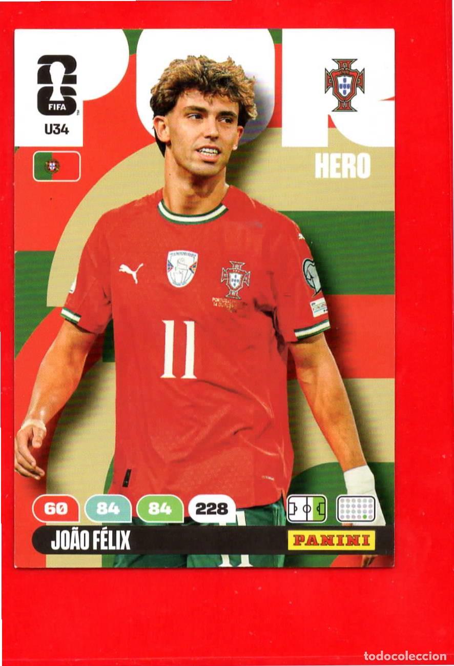 Football Stickers: U34 Jo&atilde;o F&eacute;lix - Portugal - Update Set - World Cup Mundial 2026