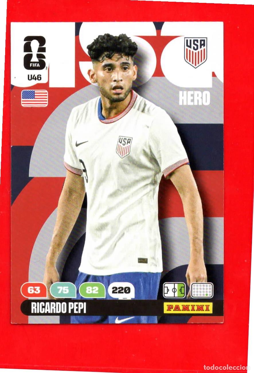 Football Stickers: U46 Ricardo Pepi - Estados Unidos - Update Set - World Cup Mundial 2026