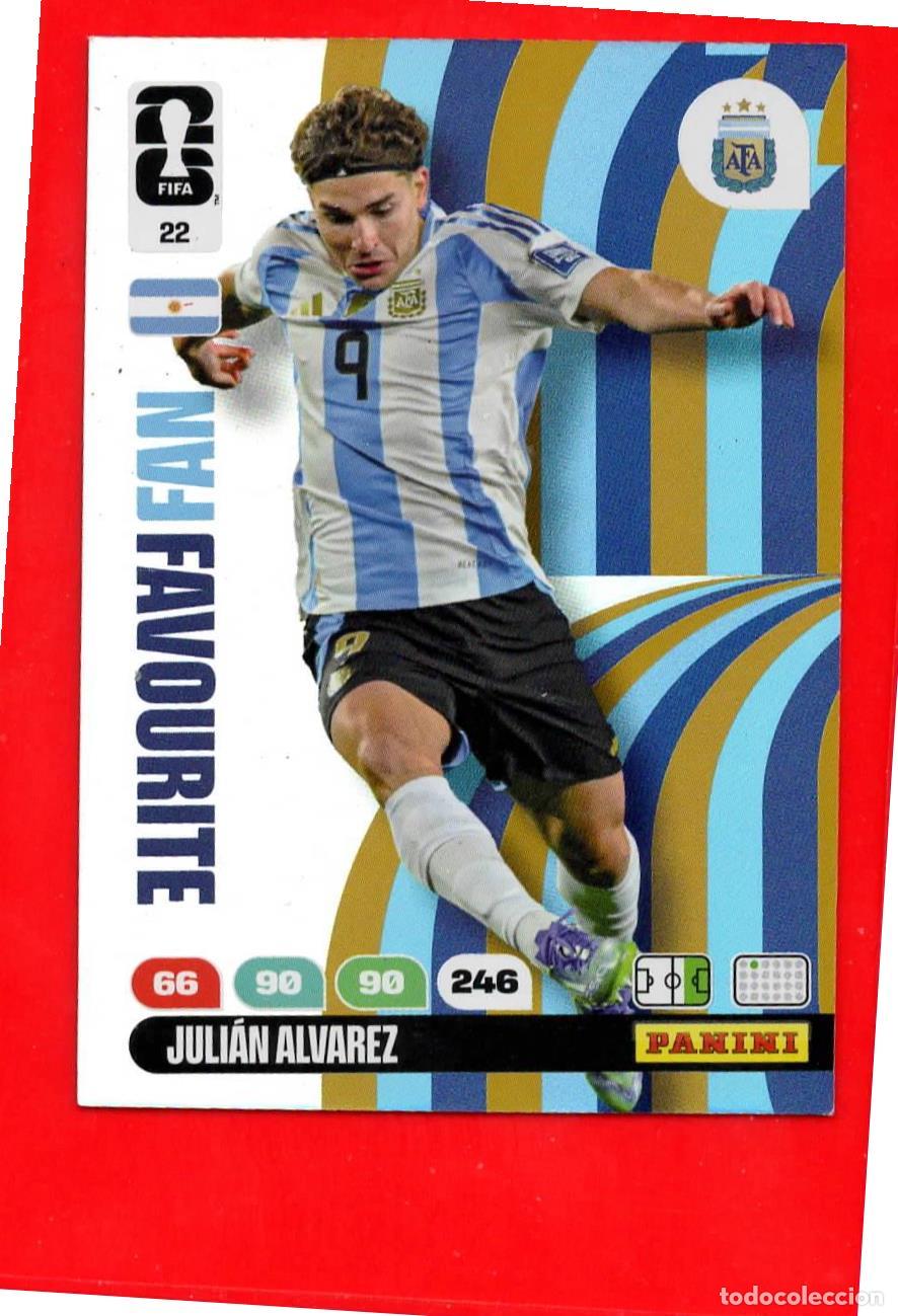 Cromos de Futebol: 22 Juli&aacute;n &Aacute;lvarez - Argentina - Fan Favourite - World Cup Mundial 2026