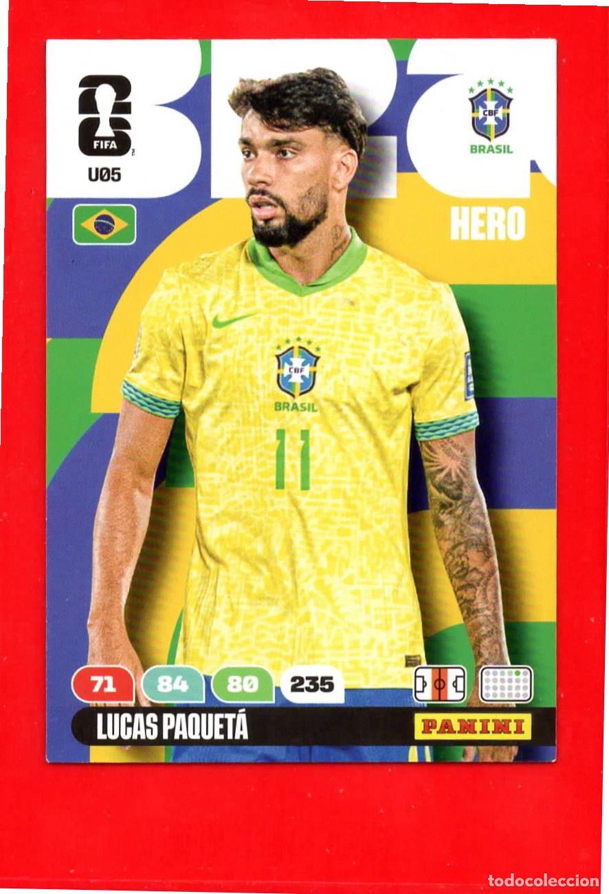 Football Stickers: U05 Lucas Paquet&aacute; - Brasil - Update Set - World Cup Mundial 2026
