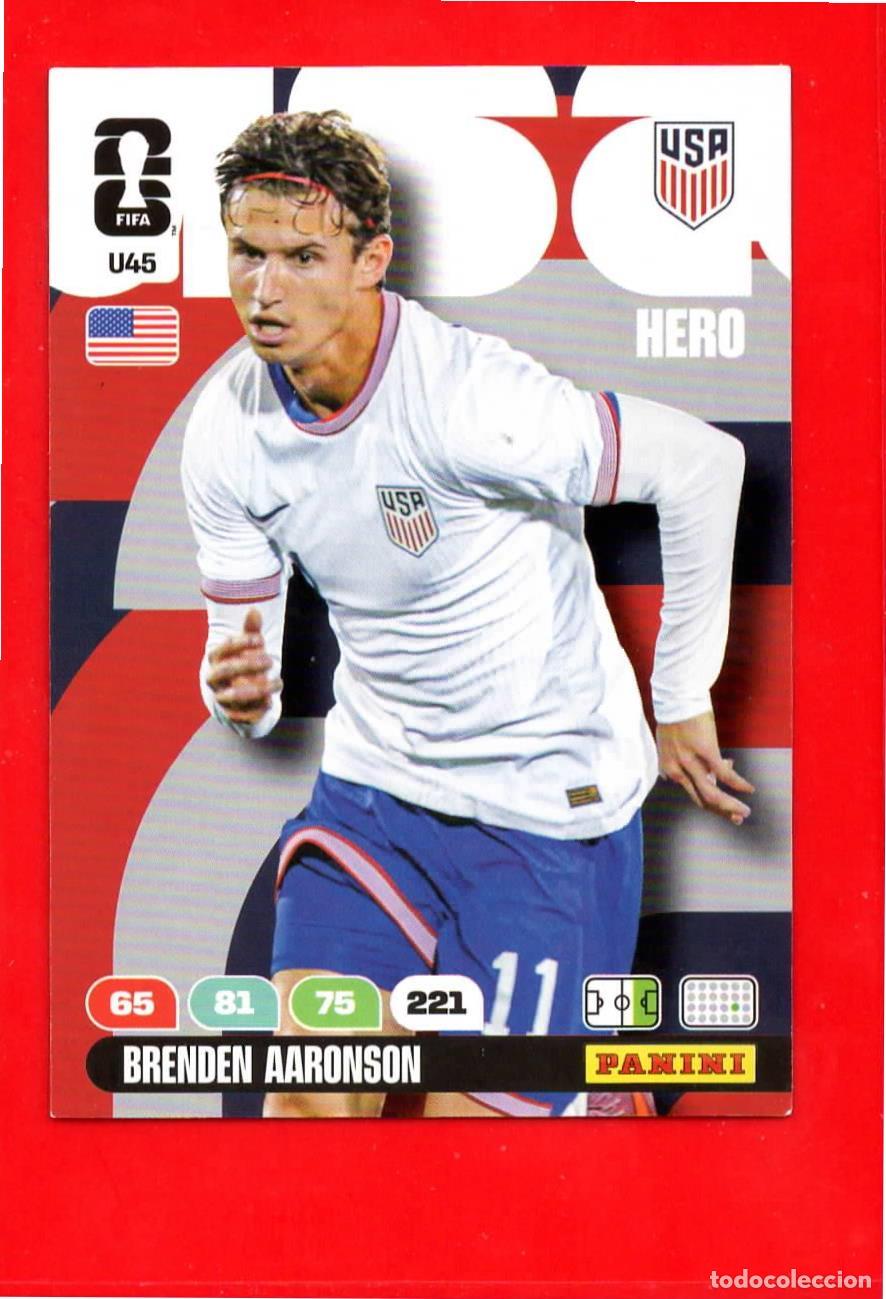 Football Stickers: U45 Brenden Aaronson - Estados Unidos - Update Set - World Cup Mundial 2026