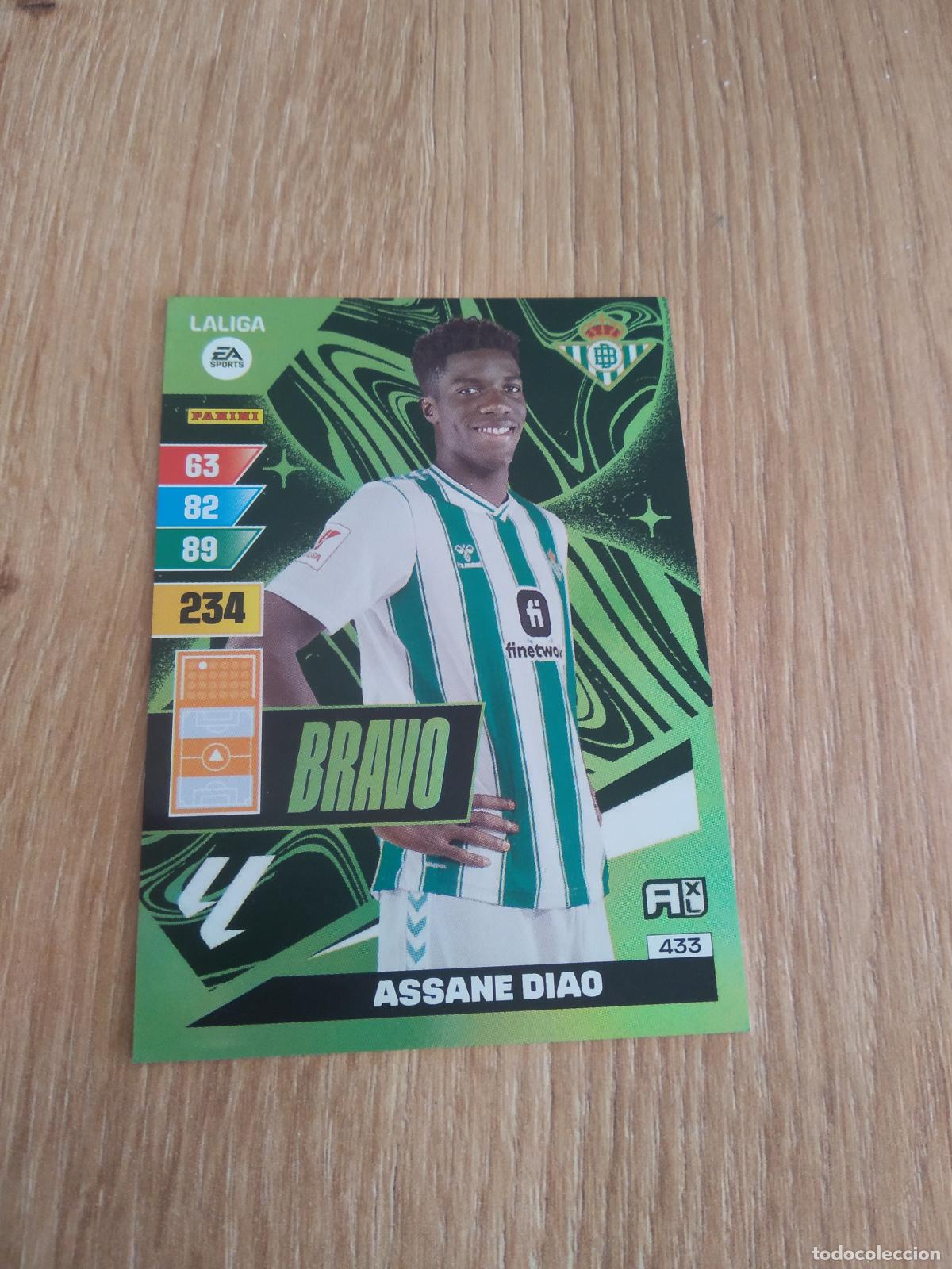 Cromos de Futebol: 433 ASSANE DIAO BETIS BRAVO CROMO FUTBOL PANINI LIGA 23-24 ADRENALYN 2023-2024