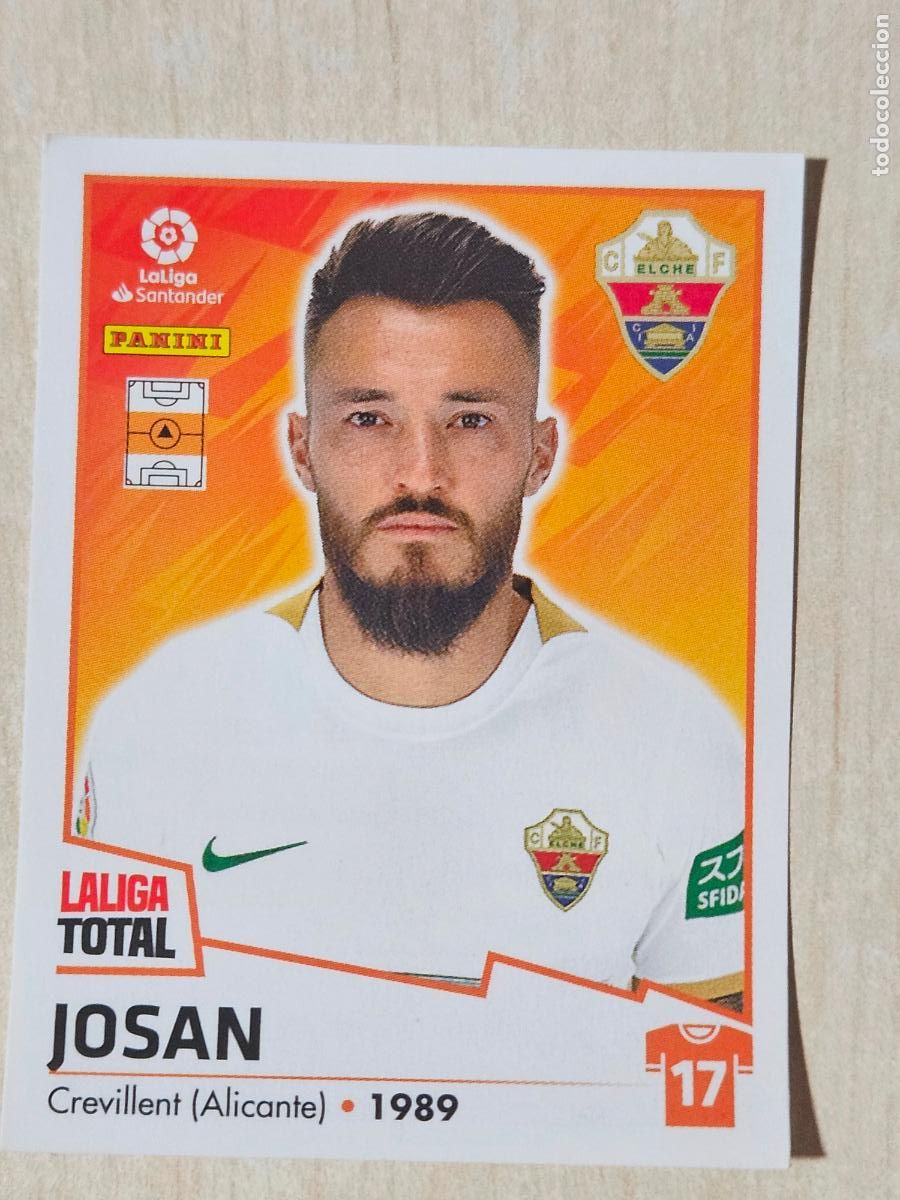 Cromos de Futebol: CROMO N&ordm; 172 JOSAN - ELCHE - LA LIGA TOTAL 2022-2023 PANINI 22-23 - SIN PEGAR