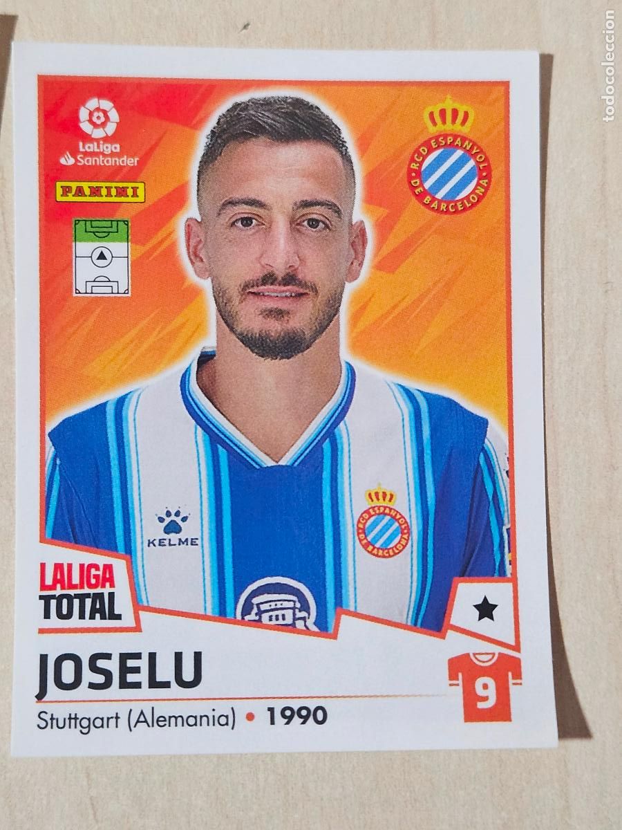 Cromos de Futebol: CROMO N&ordm; 198 JOSELU - ESPANYOL - LA LIGA TOTAL 2022-2023 PANINI 22-23 - SIN PEGAR