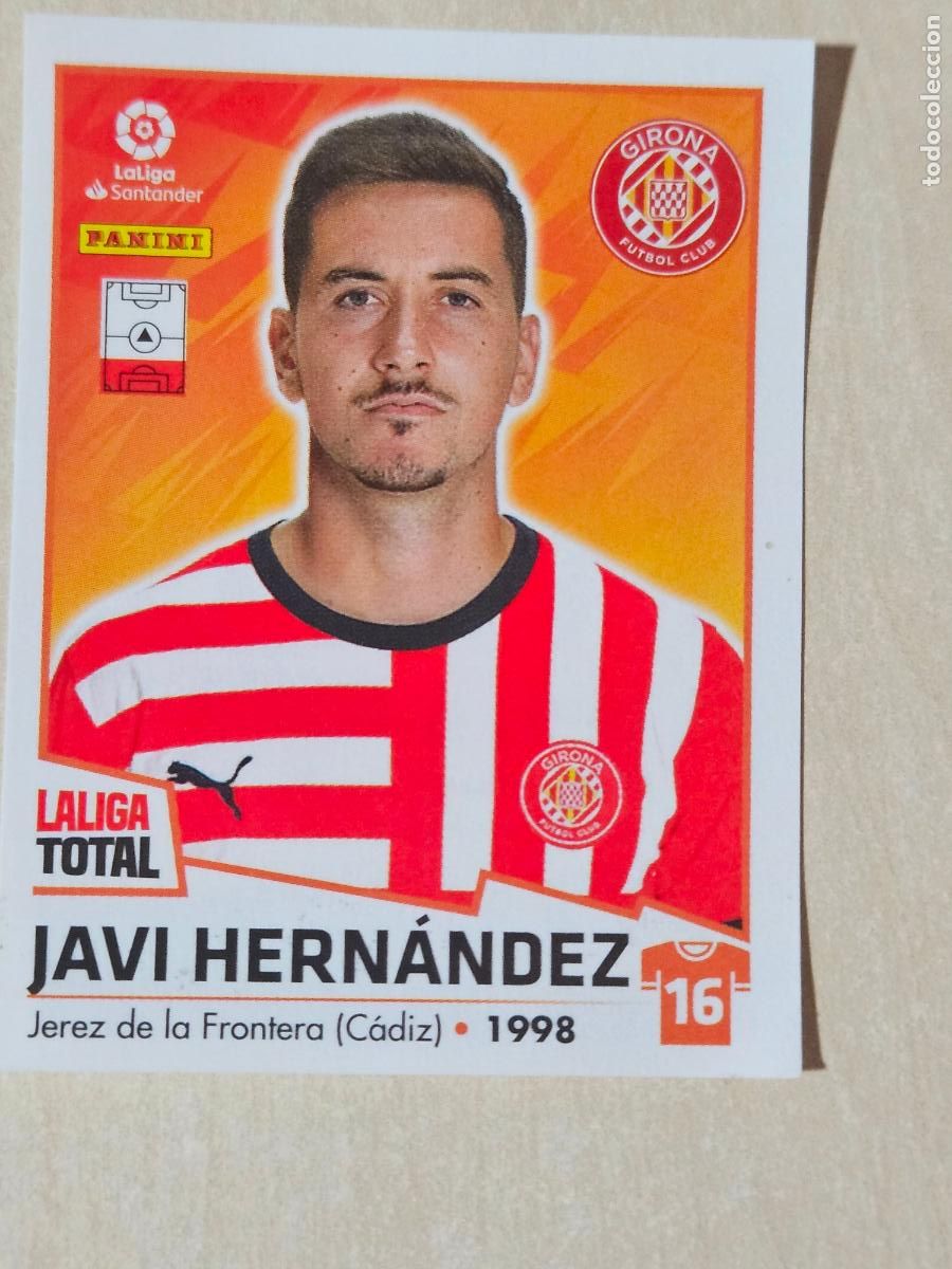Cromos de Futebol: CROMO N&ordm; 232 JAVI HERNANDEZ - GIRONA - LA LIGA TOTAL 2022-2023 PANINI 22-23 - SIN PEGAR