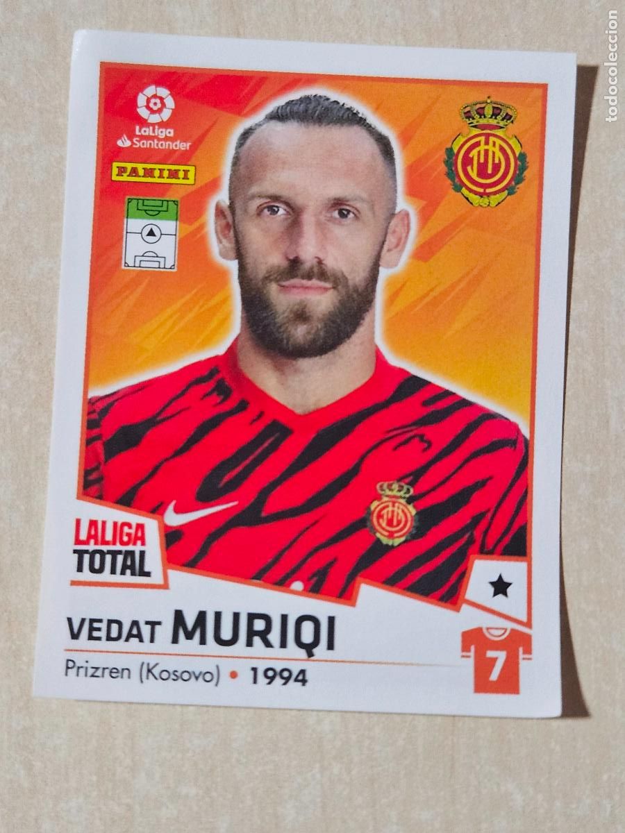 Cromos de F&uacute;tbol: CROMO N&ordm; 285 MURIQI - MALLORCA - LA LIGA TOTAL 2022-2023 PANINI 22-23 - SIN PEGAR