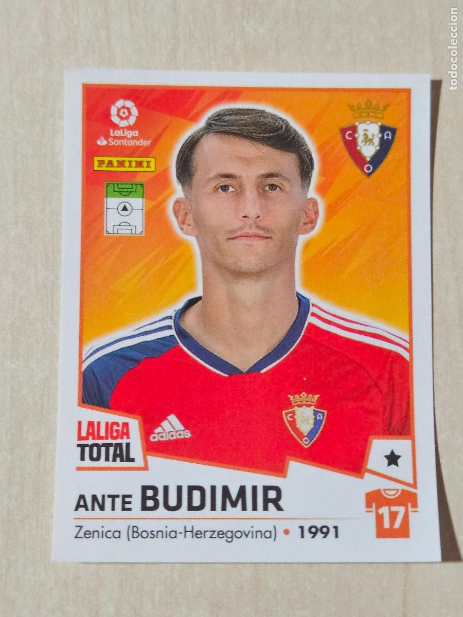 Cromos de F&uacute;tbol: CROMO N&ordm; 306 BUDIMIR - OSASUNA - LA LIGA TOTAL 2022-2023 PANINI 22-23 - SIN PEGAR