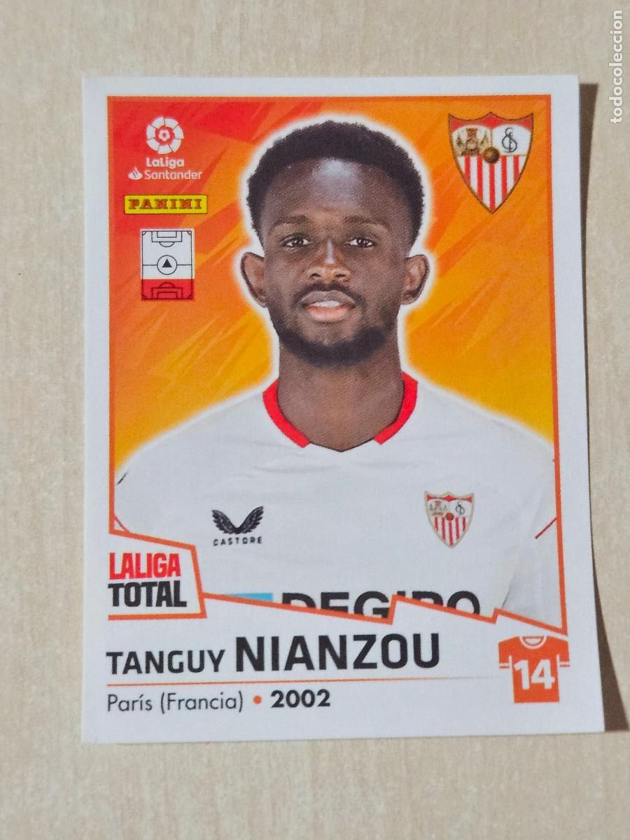 Cromos de F&uacute;tbol: CROMO N&ordm; 359 NIANZOU - SEVILLA - LA LIGA TOTAL 2022-2023 PANINI 22-23 - SIN PEGAR