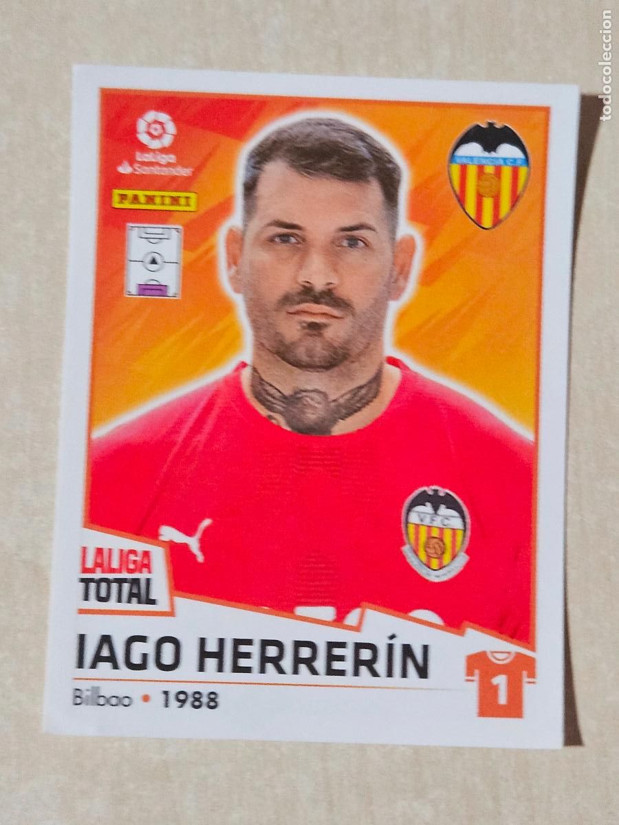 Cromos de F&uacute;tbol: CROMO N&ordm; 378 IAGO HERRERIN - VALENCIA - LA LIGA TOTAL 2022-2023 PANINI 22-23 - SIN PEGAR