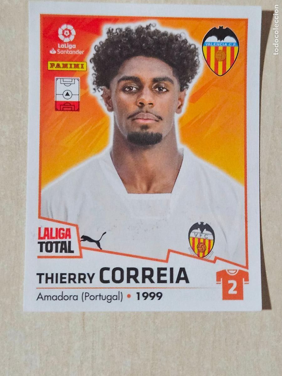Cromos de F&uacute;tbol: CROMO N&ordm; 379 CORREIA - VALENCIA - LA LIGA TOTAL 2022-2023 PANINI 22-23 - SIN PEGAR