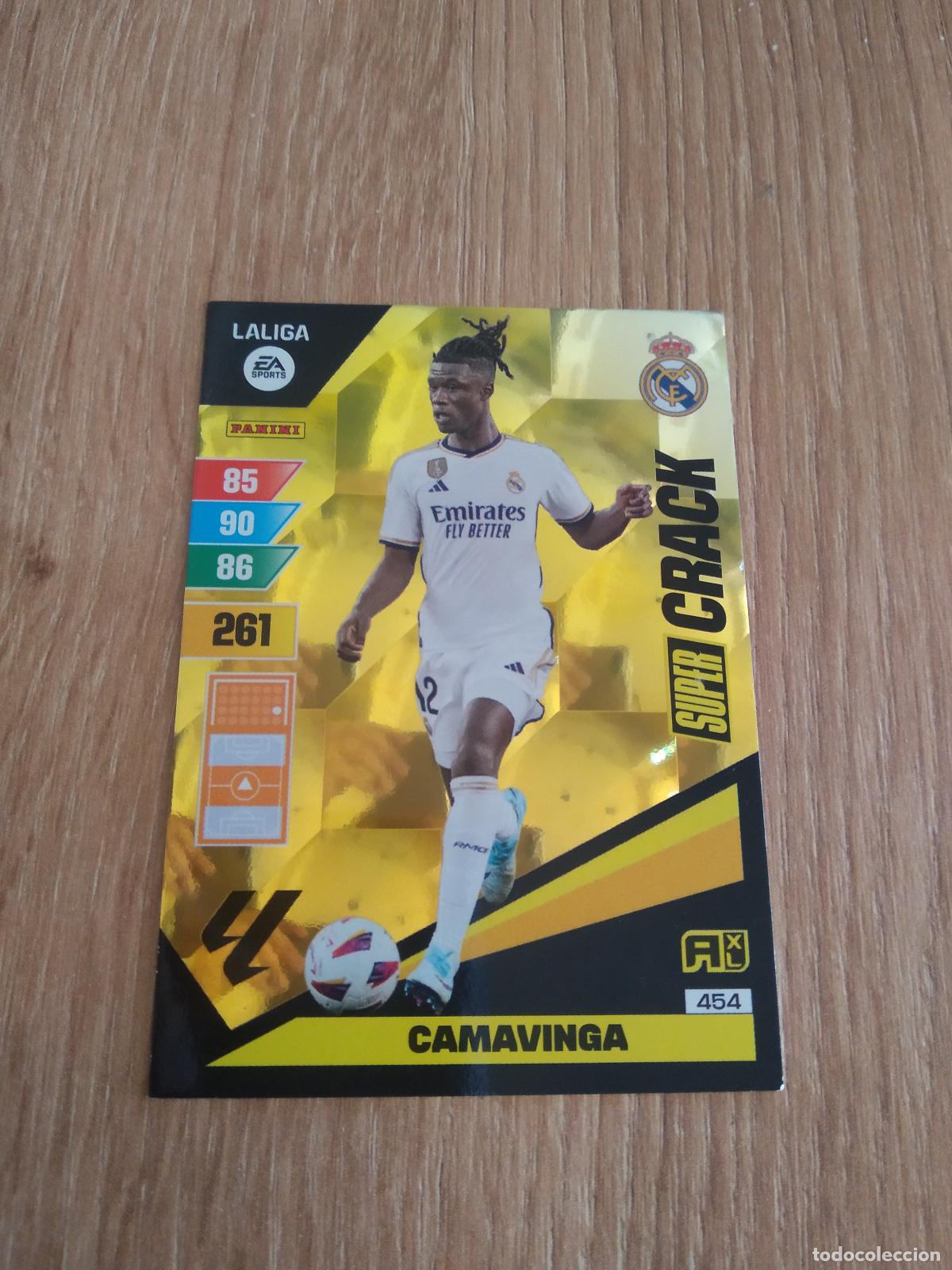 Cromos de F&uacute;tbol: 454 CAMAVINGA REAL MADRID SUPERCRACK CROMO FUTBOL PANINI LIGA 23-24 ADRENALYN 2023-2024