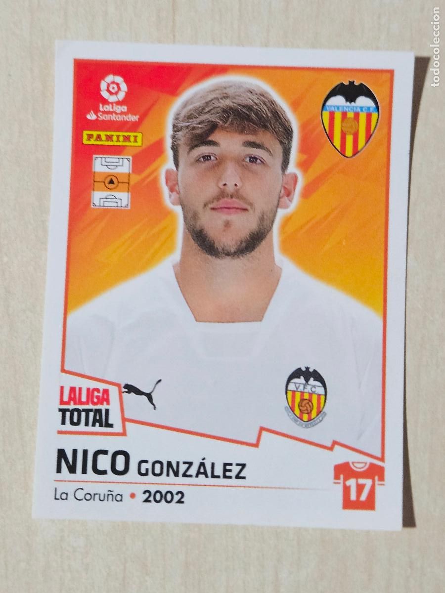 Cromos de F&uacute;tbol: CROMO N&ordm; 390 NICO GONZALEZ - VALENCIA - LA LIGA TOTAL 2022-2023 PANINI 22-23 - SIN PEGAR