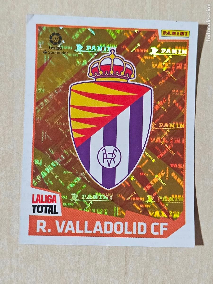 Cromos de F&uacute;tbol: CROMO N&ordm; 398 ESCUDO - REAL VALLADOLID - LA LIGA TOTAL 2022-2023 PANINI 22-23 - SIN PEGAR