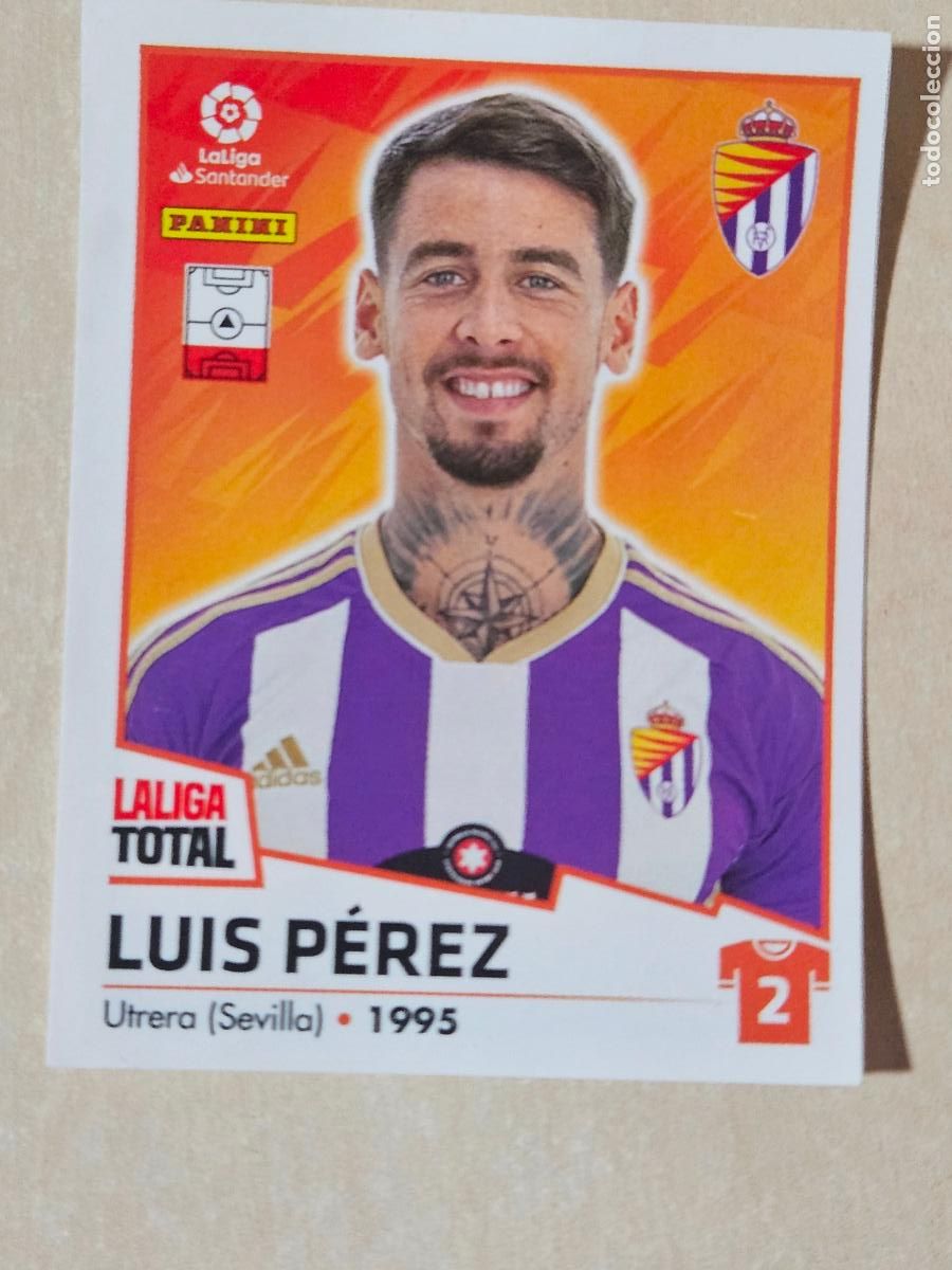 Cromos de F&uacute;tbol: CROMO N&ordm; 402 LUIS PEREZ - REAL VALLADOLID - LA LIGA TOTAL 2022-2023 PANINI 22-23 - SIN PEGAR