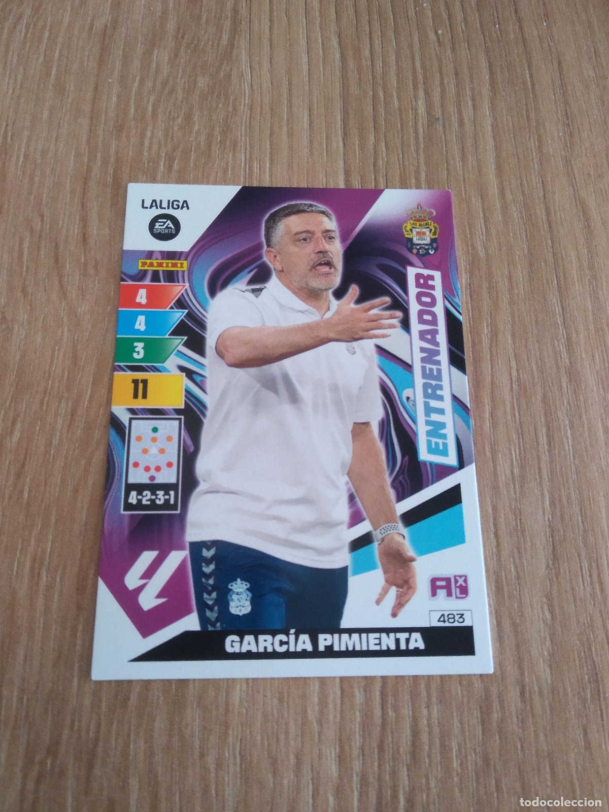 Cromos de F&uacute;tbol: 483 GARCIA PIMIENTA LAS PALMAS CROMO FUTBOL PANINI LIGA 23-24 ADRENALYN 2023-2024