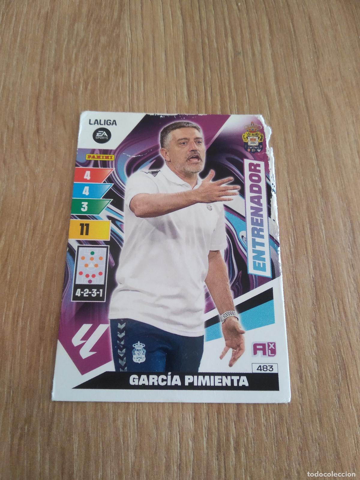 Cromos de F&uacute;tbol: 483 GARCIA PIMIENTA LAS PALMAS CROMO FUTBOL PANINI LIGA 23-24 ADRENALYN 2023-2024