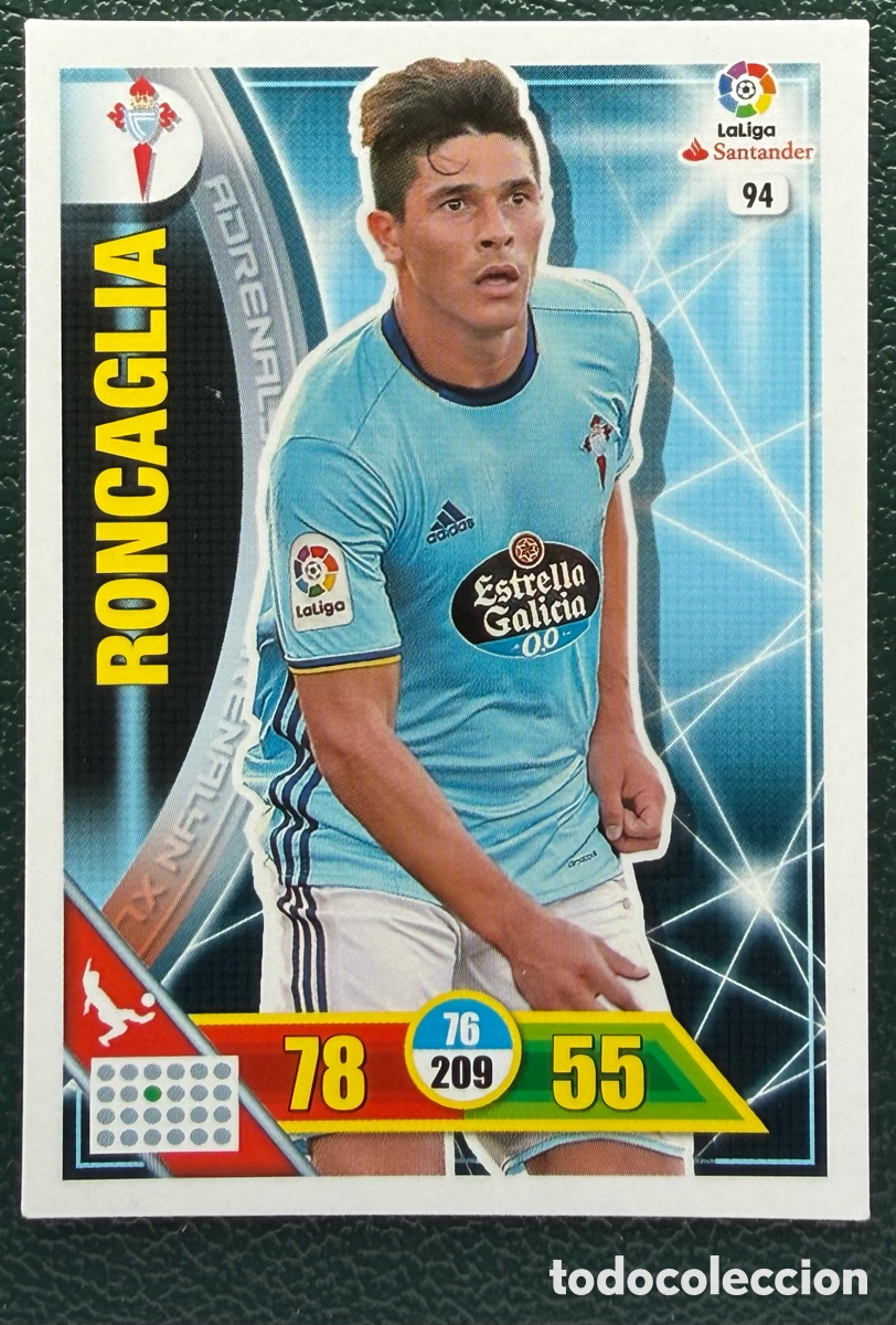 Fu&szlig;ball-Sticker: 94 RONCAGLIA CELTA DE VIGO FICHAS ALBUM ADRENALYN XL 2016 2017 16 17