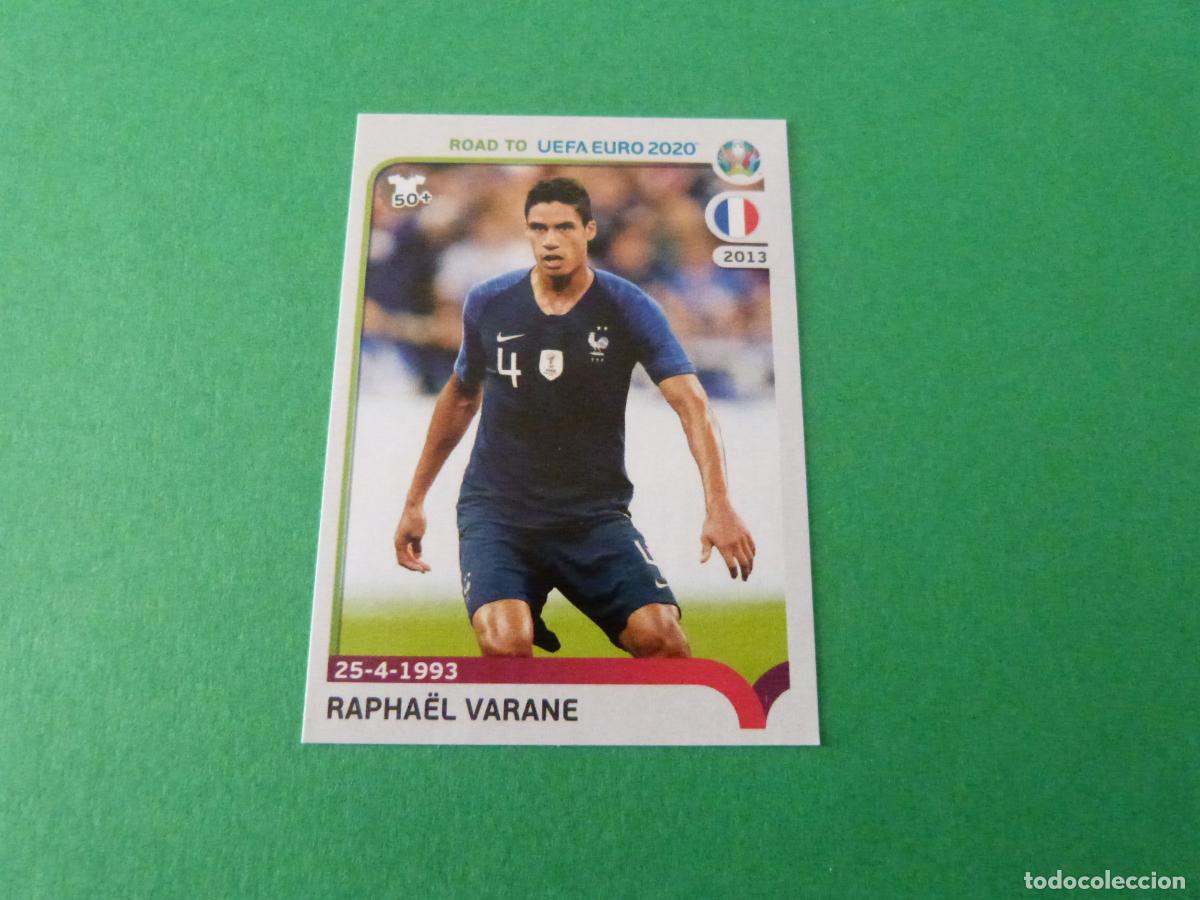 Fu&szlig;ball-Sticker: CROMO FUTBOL RAPHAEL VARANE FRANCIA SIN PEGAR N&ordm; 101 ROAD TO EURO EUROCOPA 2020 PANINI