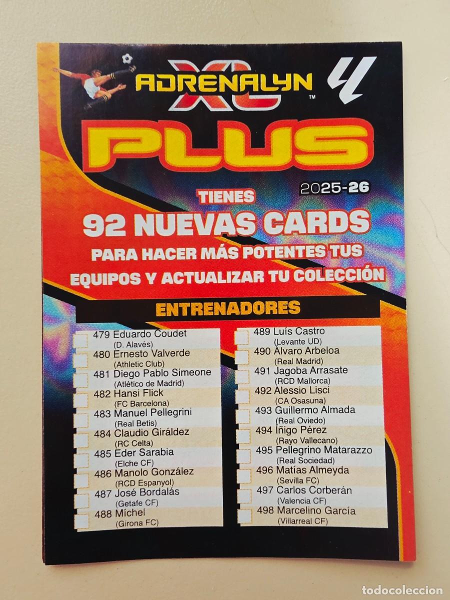 Fu&szlig;ball-Sticker: Checklist actualizaci&oacute;n 92 nuevas cards, Panini Adrenalyn XL Liga 2025 2026 25 26