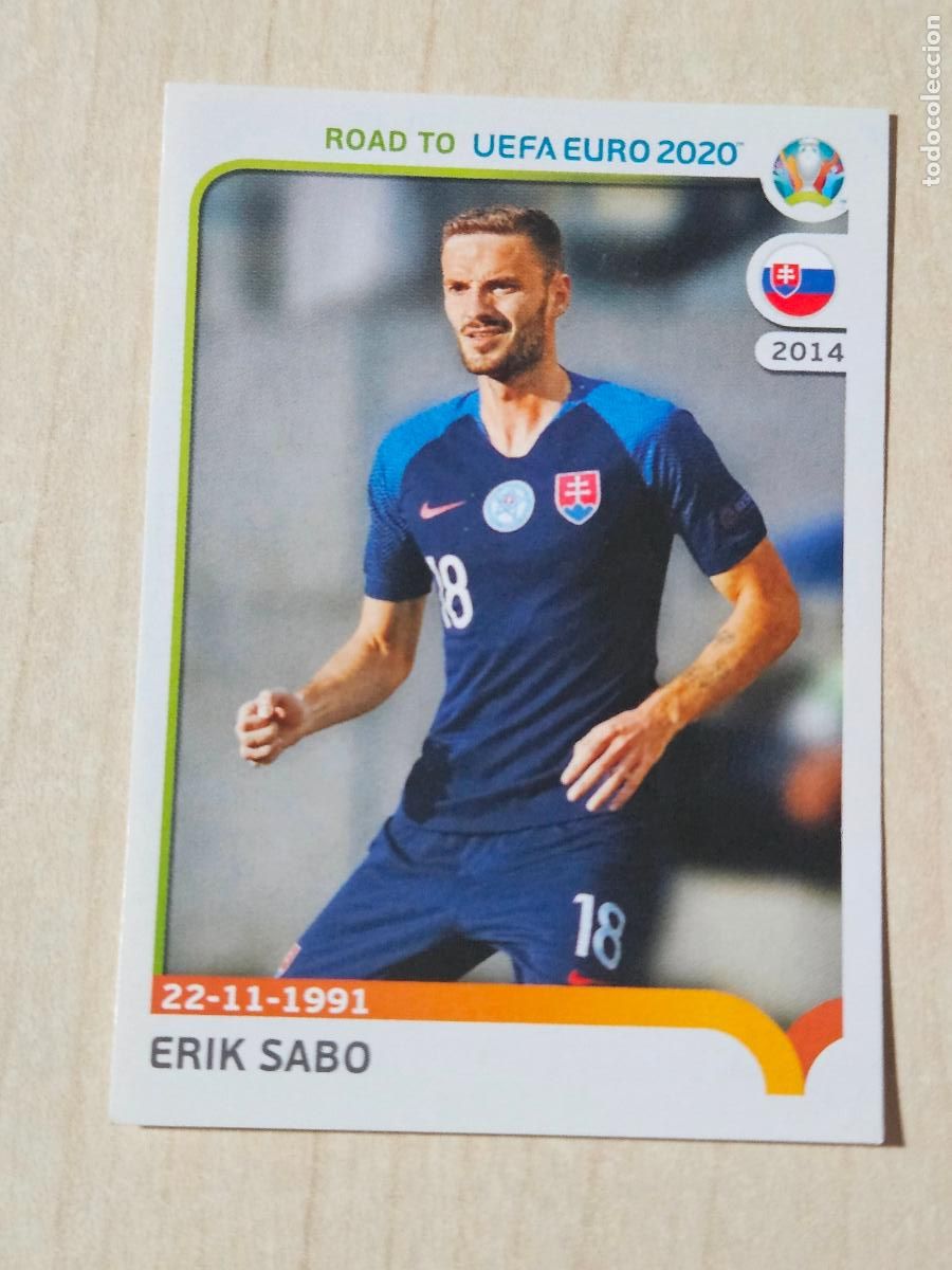 Cromos de F&uacute;tbol: CROMO N&ordm; 328 ERIK SABO - ROAD TO UEFA EURO 2020 - PANINI - SIN PEGAR