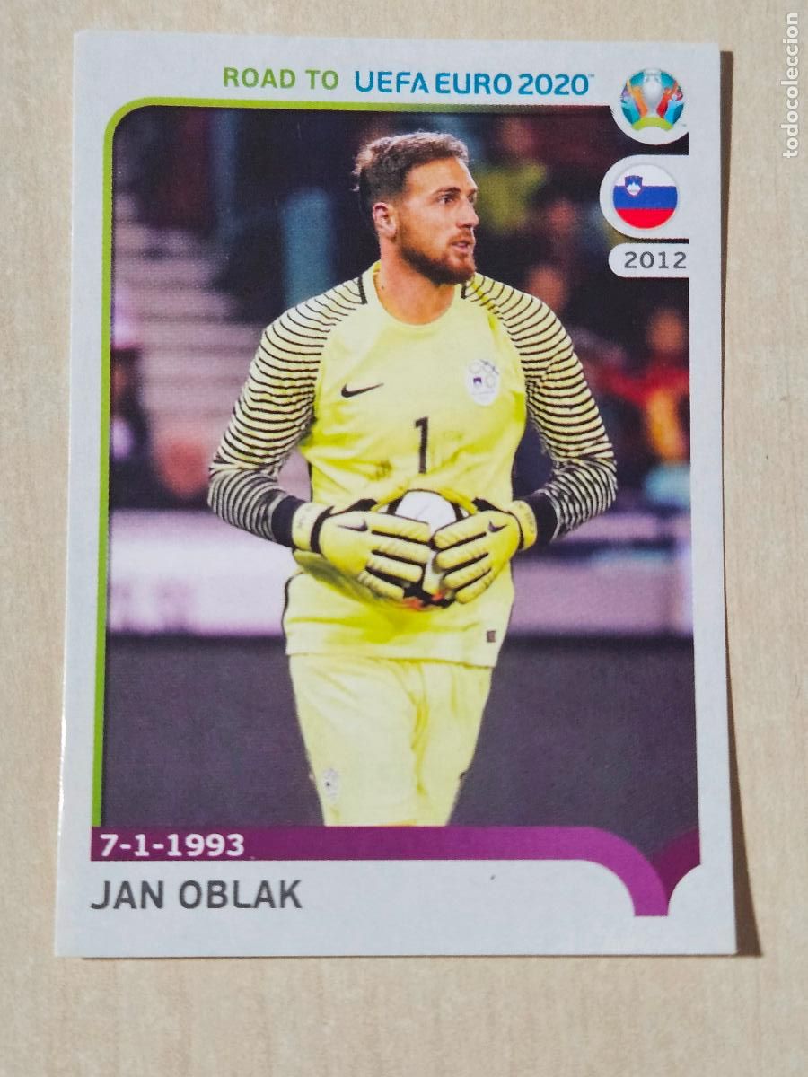 Cromos de F&uacute;tbol: CROMO N&ordm; 339 JAN OBLAK - ROAD TO UEFA EURO 2020 - PANINI - SIN PEGAR